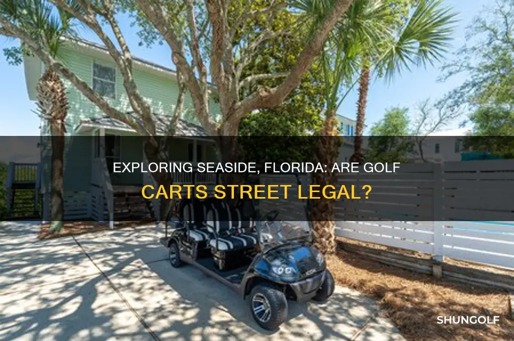 can you drive golf carts in seaside florida