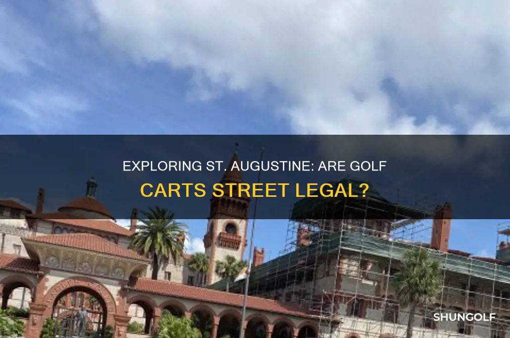 can you drive golf carts in st augustine