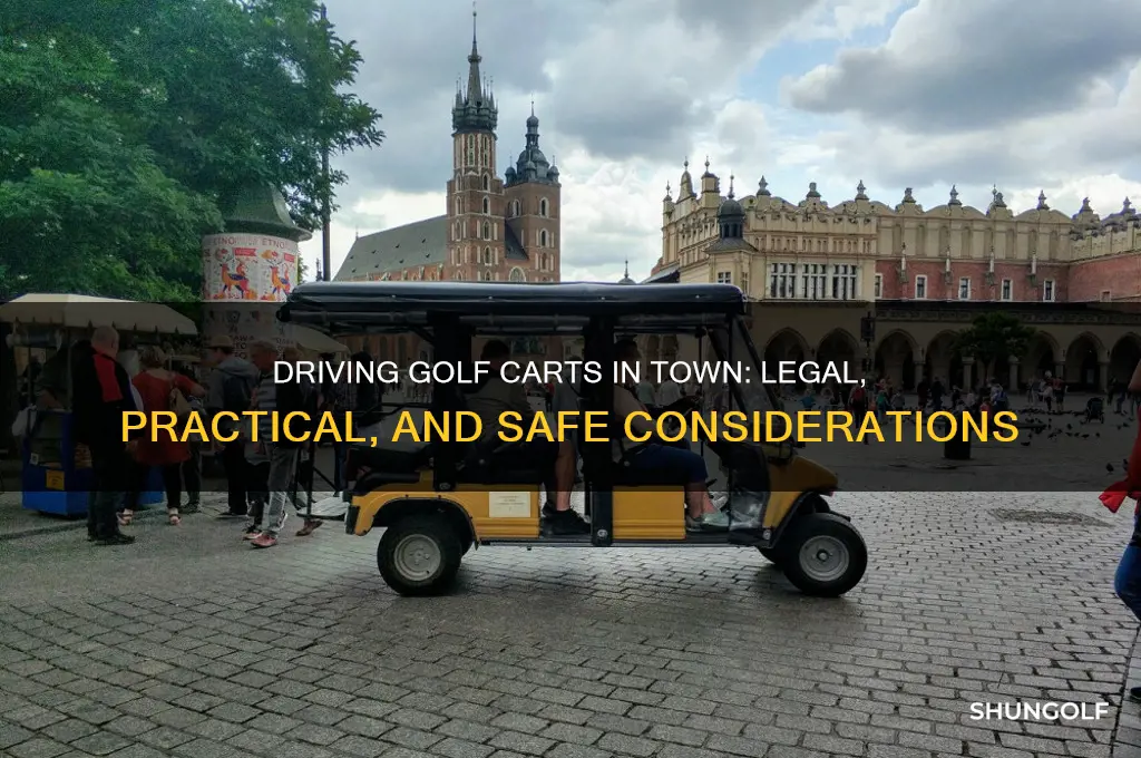 can you drive golf carts in town