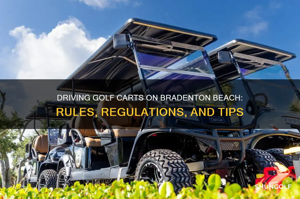 can you drive golf carts on bradenton beach