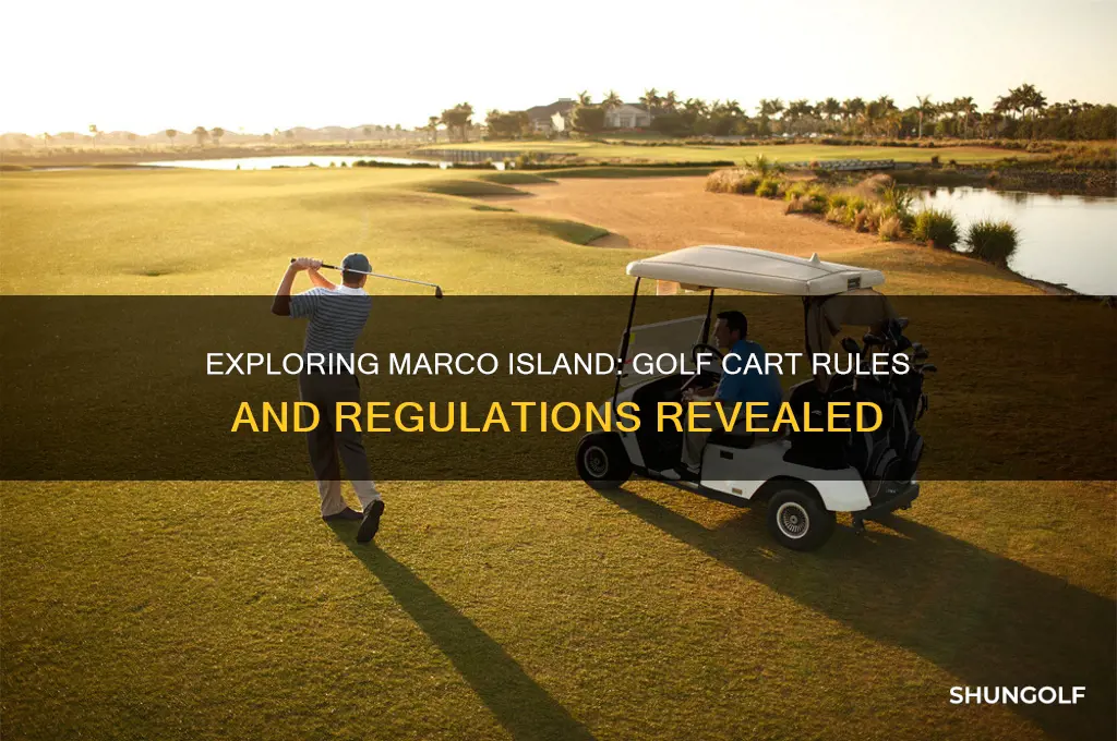 can you drive golf carts on marco island