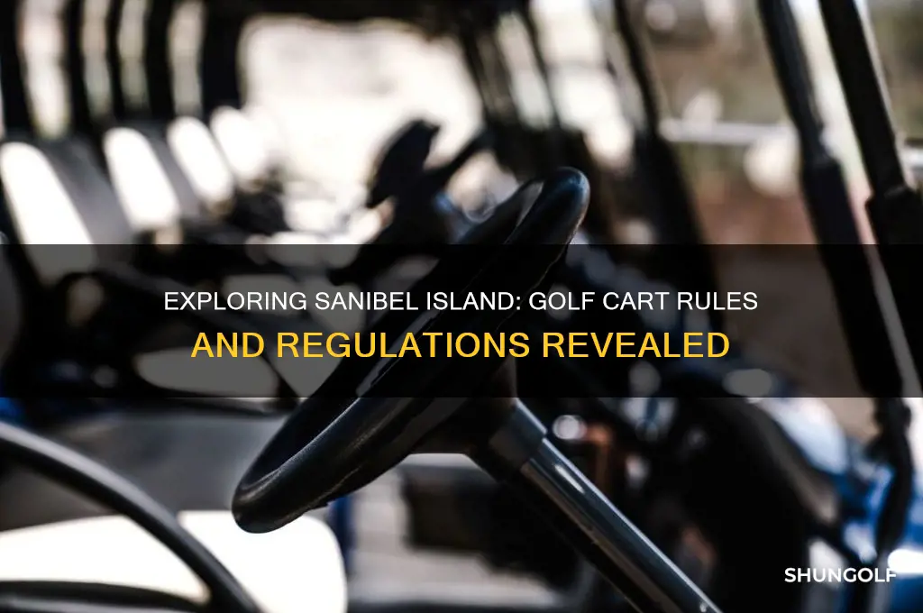 can you drive golf carts on sanibel island