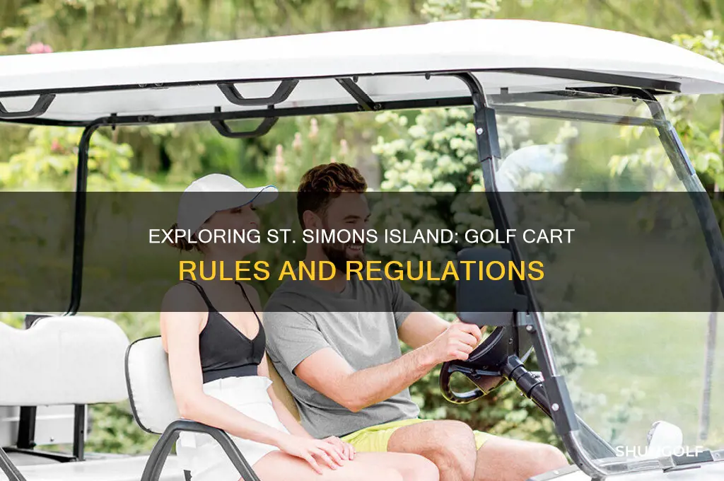 can you drive golf carts on st simons island