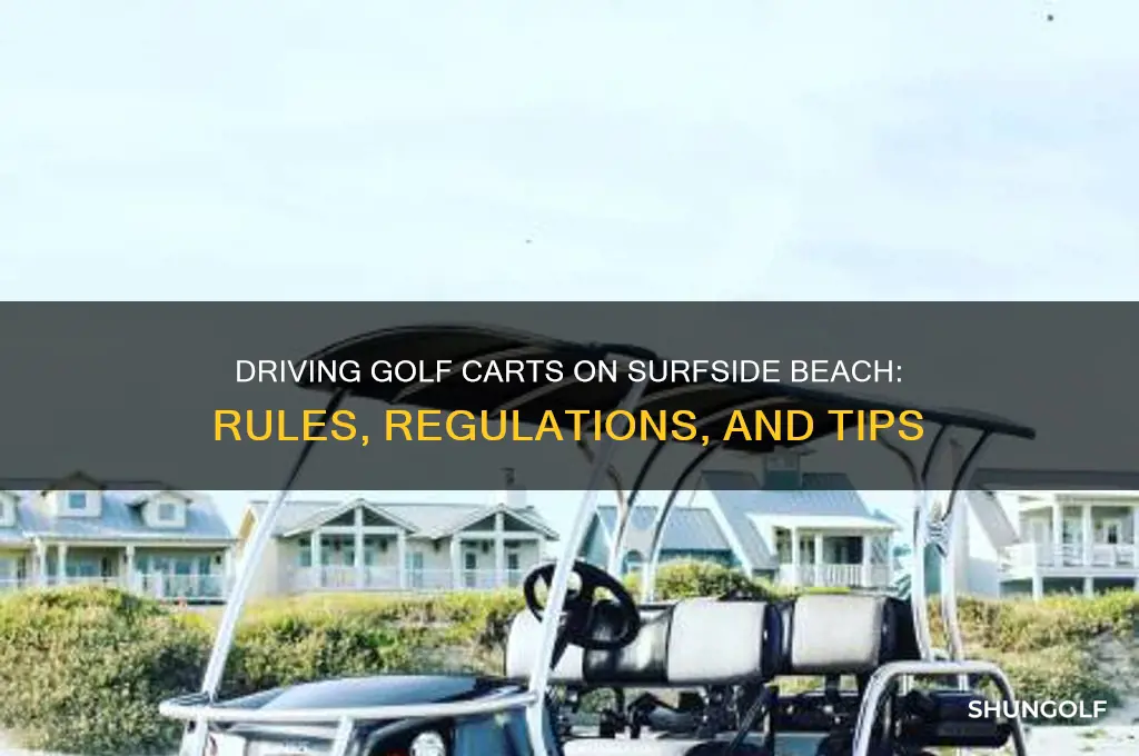 can you drive golf carts on surfside beach