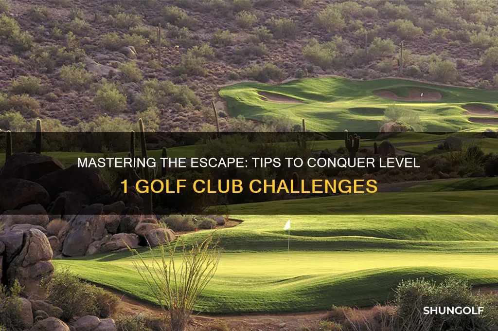 can you escape level 1 golf club