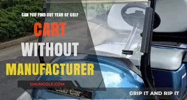 How to Determine Golf Cart Year Without Manufacturer's Info