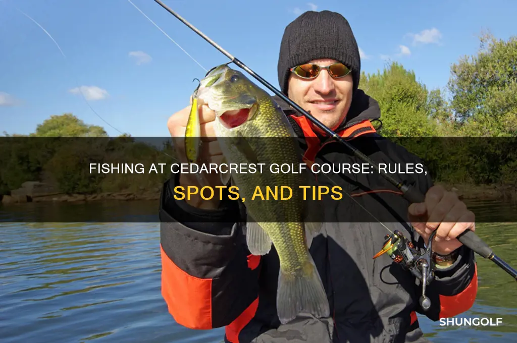can you fish at cedarcrest golf course