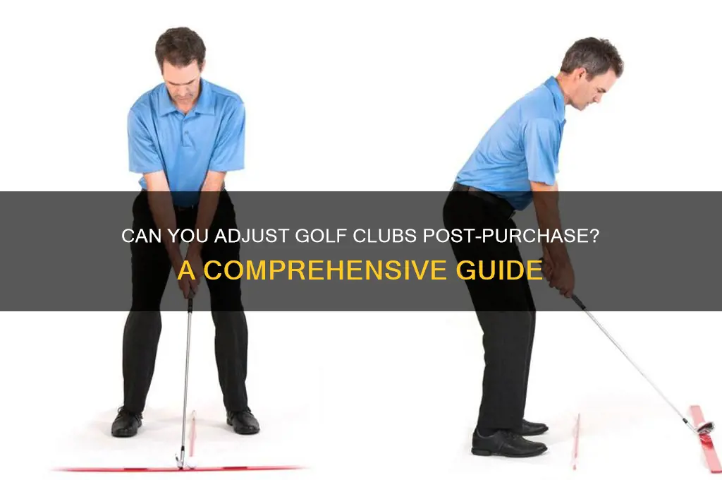 can you fit golf clubs after purchase
