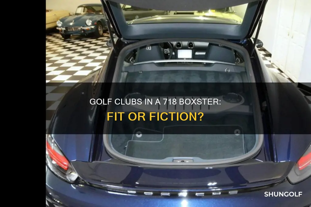 can you fit golf clubs in a 718 boxster
