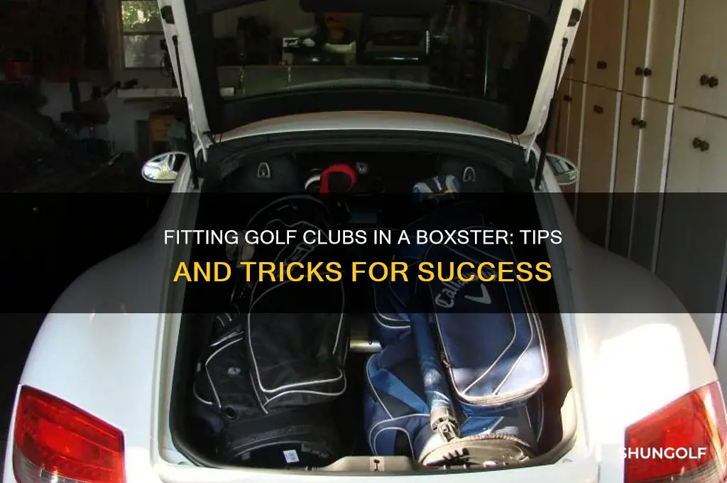 can you fit golf clubs in a boxster