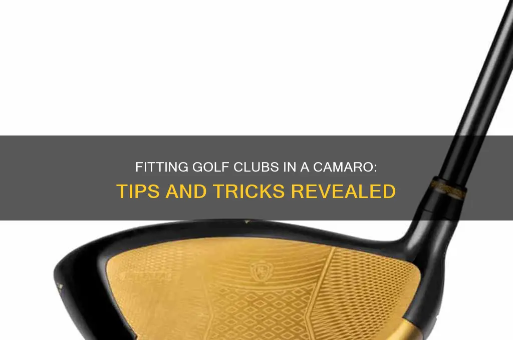 can you fit golf clubs in a camaro