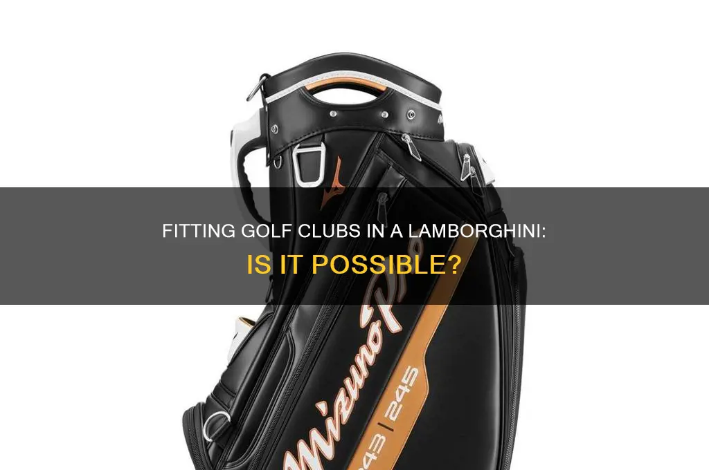 can you fit golf clubs in a lamborghini