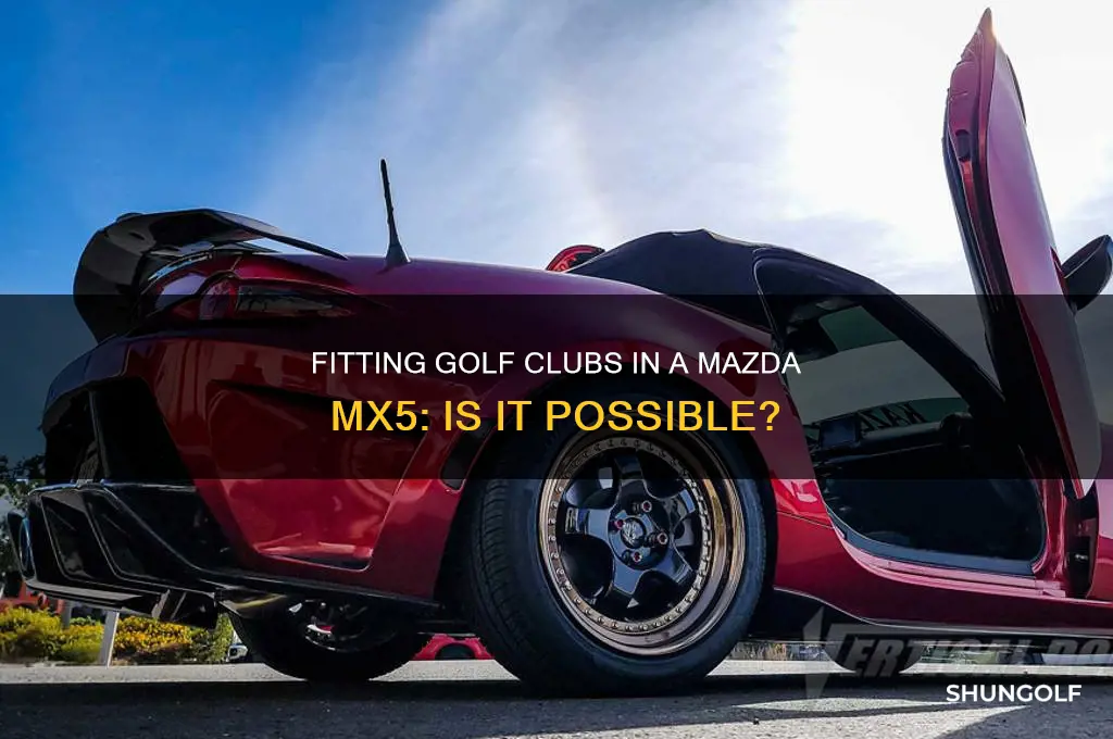 can you fit golf clubs in a mazda mx5