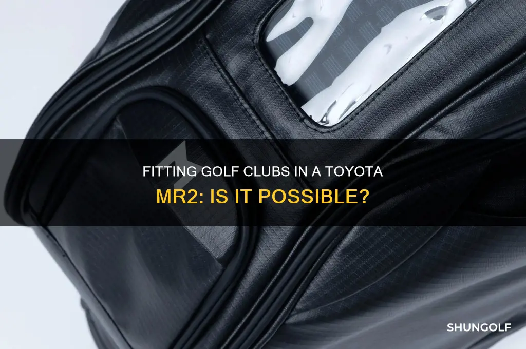can you fit golf clubs in a mr2