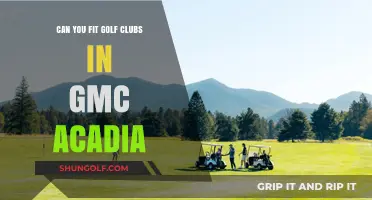 Fitting Golf Clubs in a GMC Acadia: Tips and Tricks