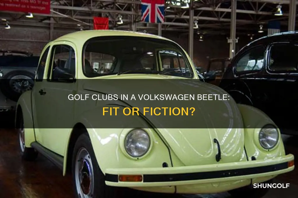 can you fit golf clubs in volkswagen beatle