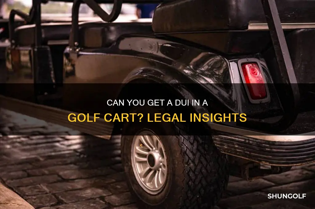can you get a dui in a golf cart