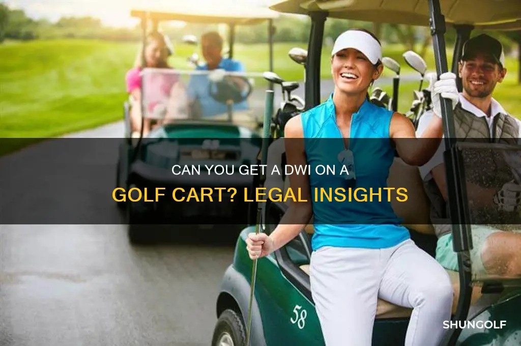 can you get a dwi on a golf cart