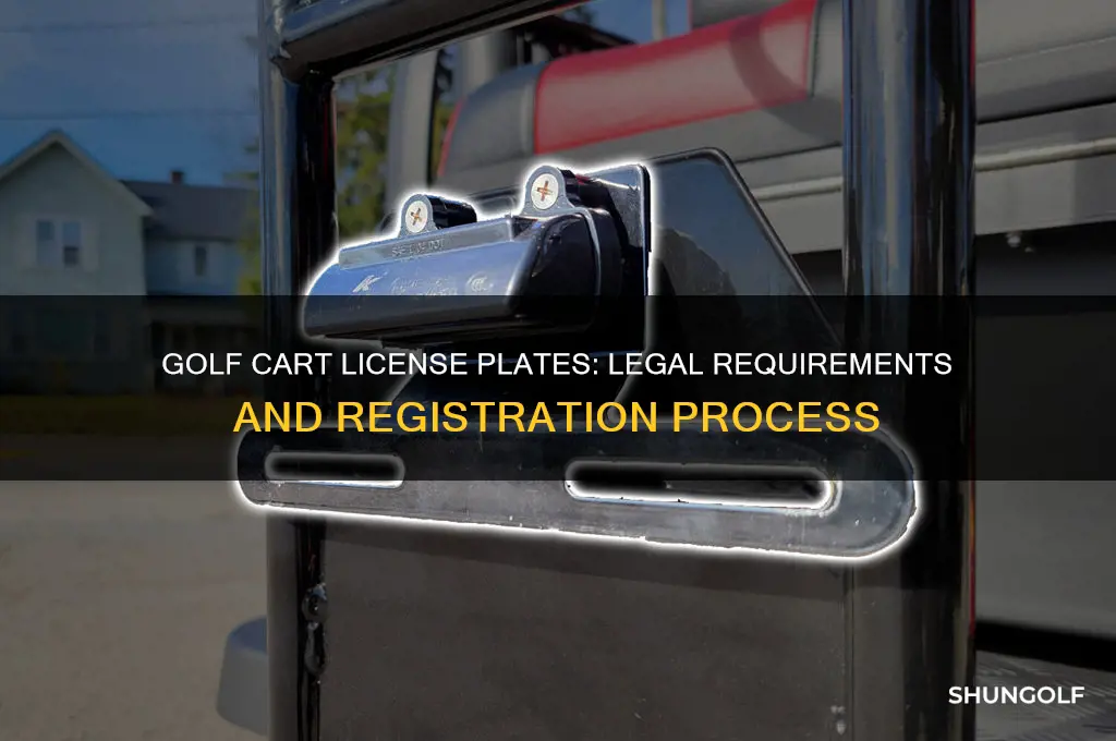 can you get a license plate for a golf cart