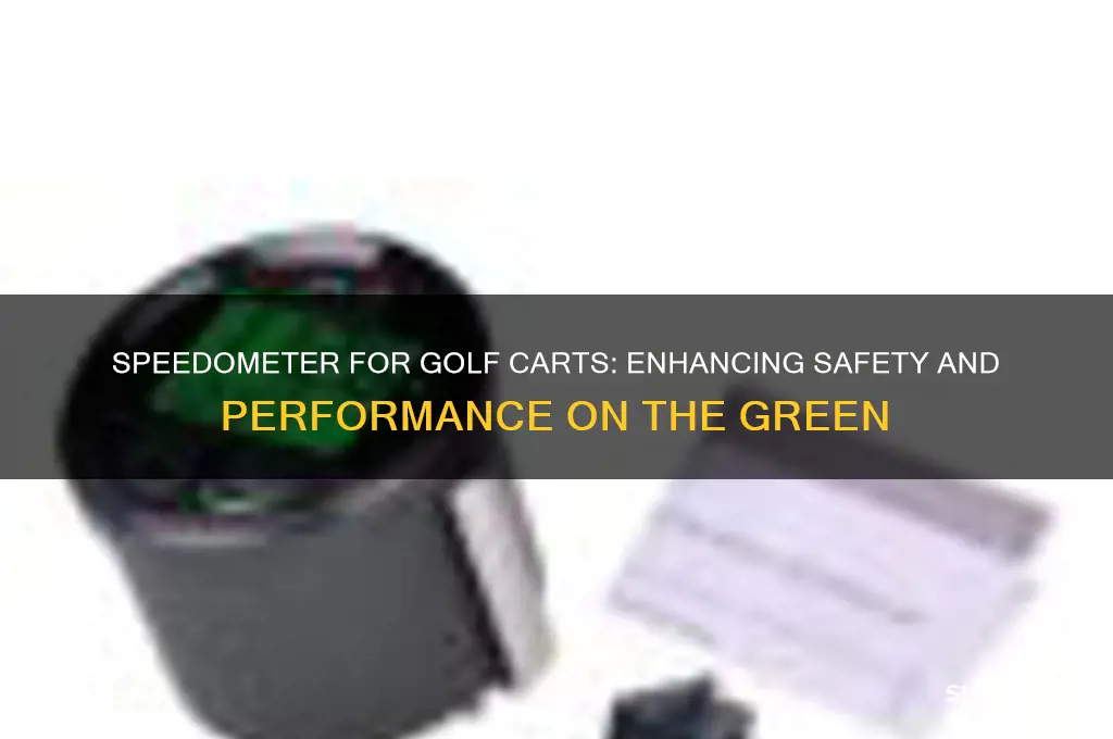 can you get a speedometer for a golf cart