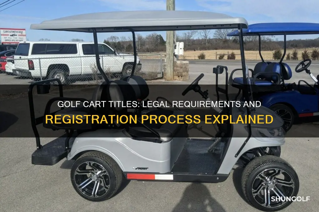 can you get a title for a golf cart