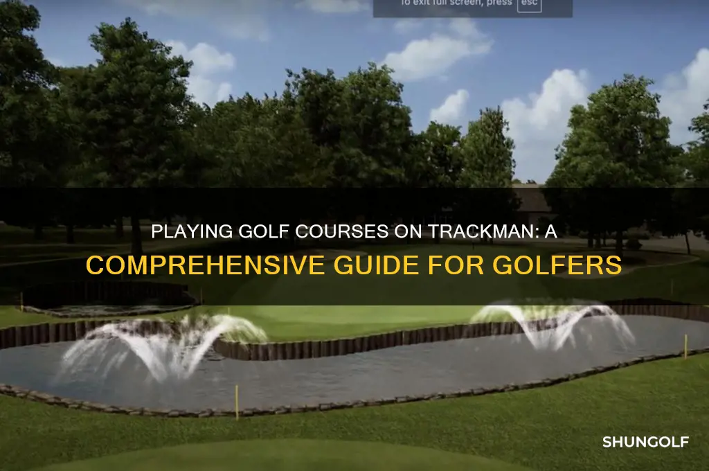 can you get golf courses to play on trackman