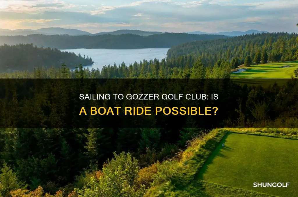 can you get to gozzer golf club by boat