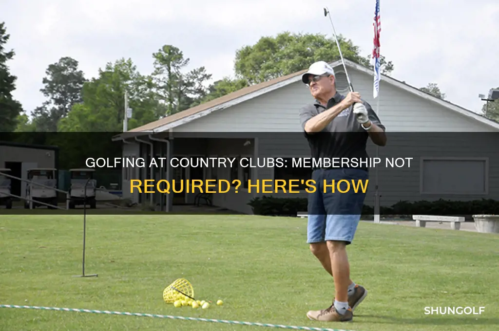can you golf at a country club without a membership