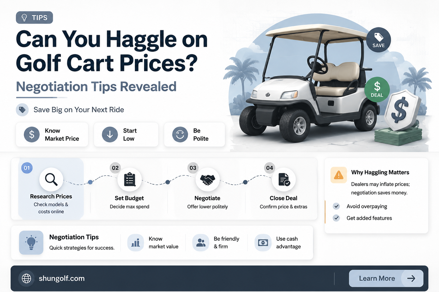 are golf cart prices negotiable