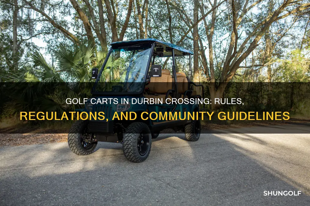 can you have golf carts in durbin crossing