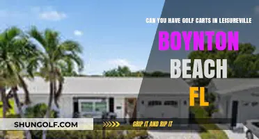 Golf Carts in Leisureville, Boynton Beach, FL: Rules and Regulations