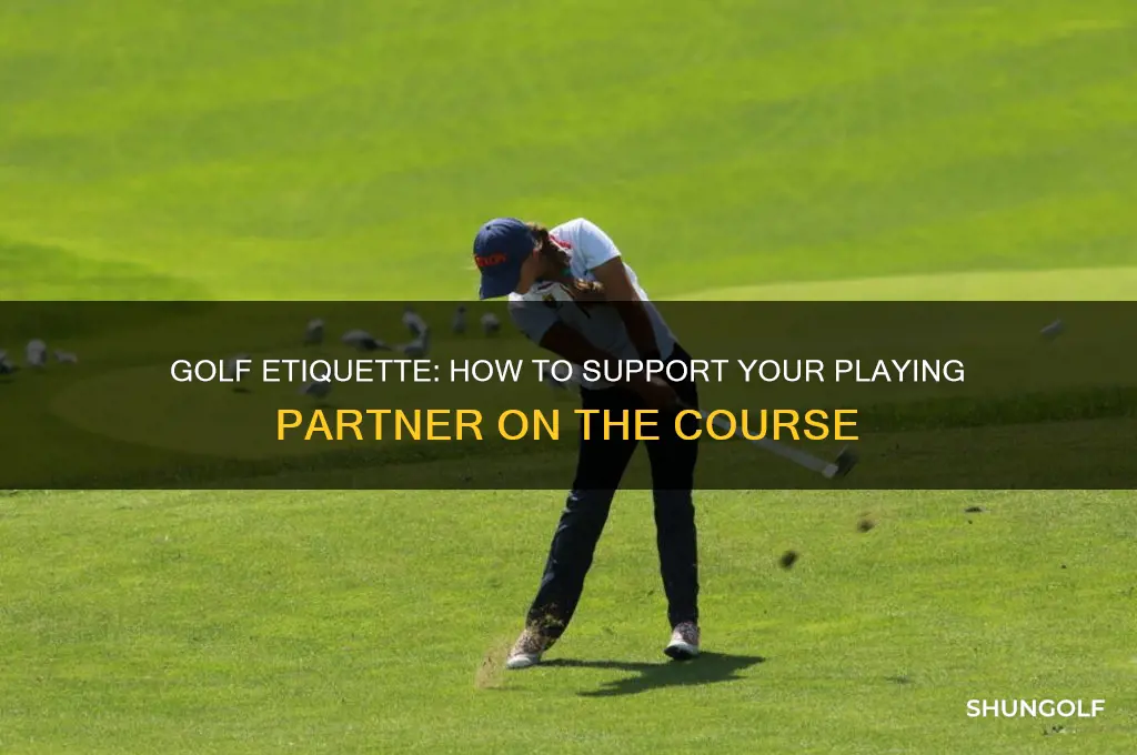 can you help your playing partner in golf