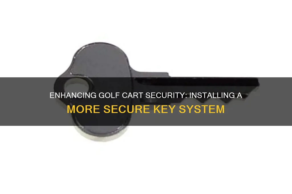 can you install more secure key on golf cart