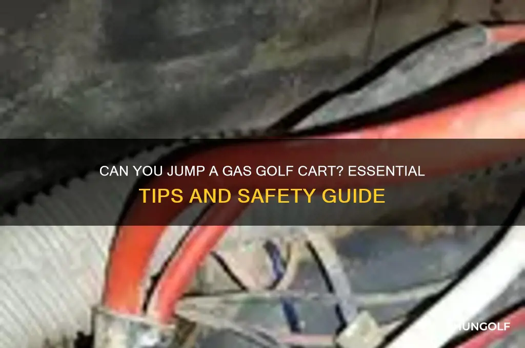 can you jump a gas golf cart