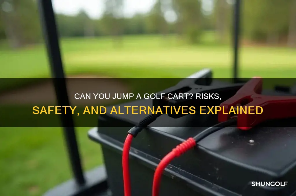 can you jump a golf cart