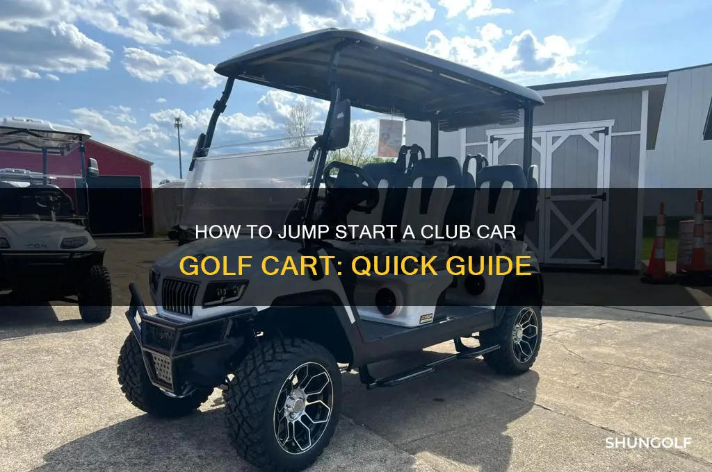 can you jump start a club car golf cart