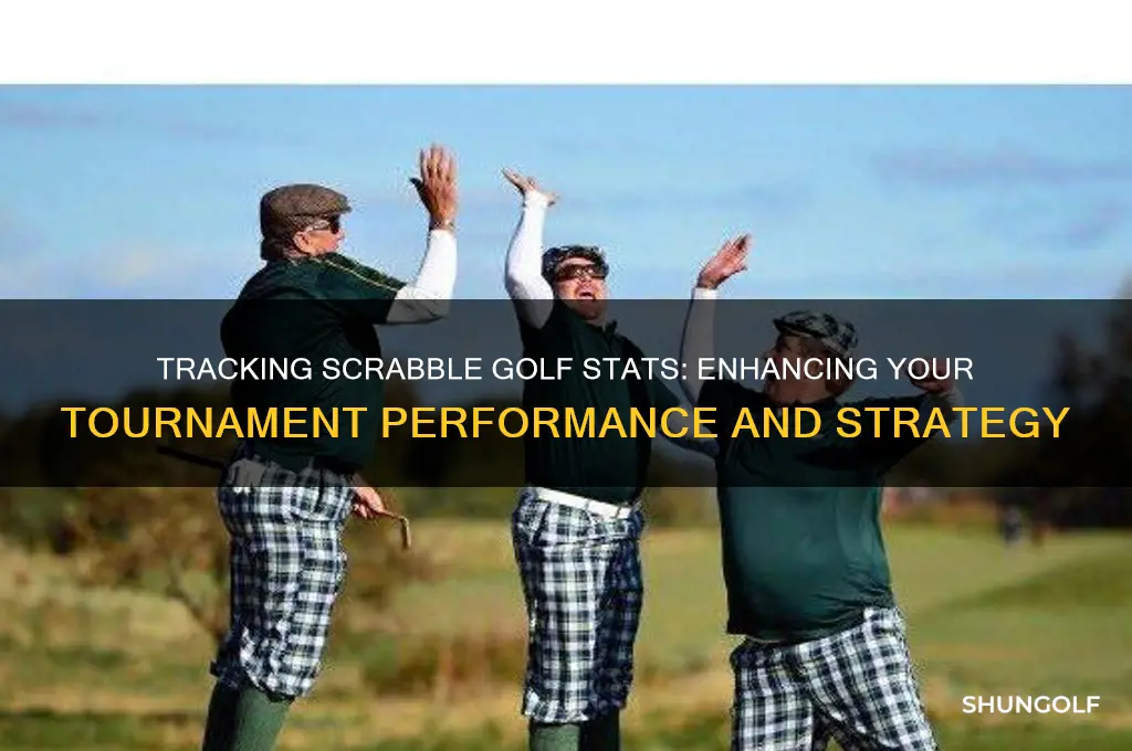 can you keep stats of playing scrabble golf tournament