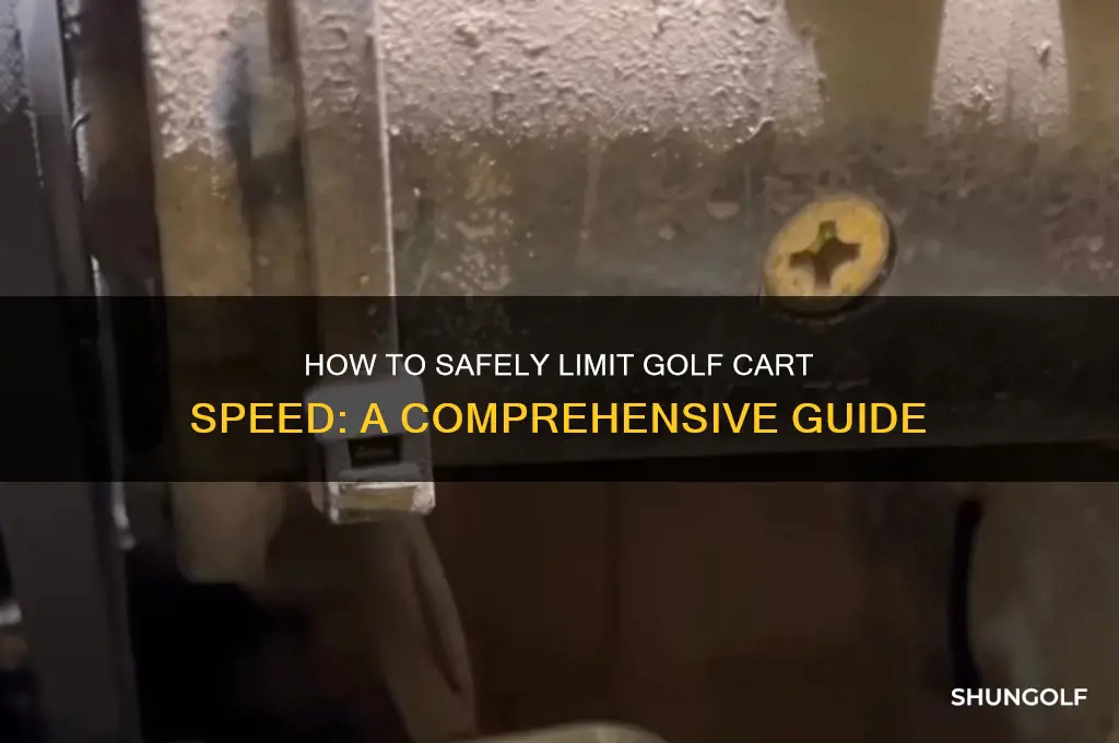 can you limit the speed on a golf cart