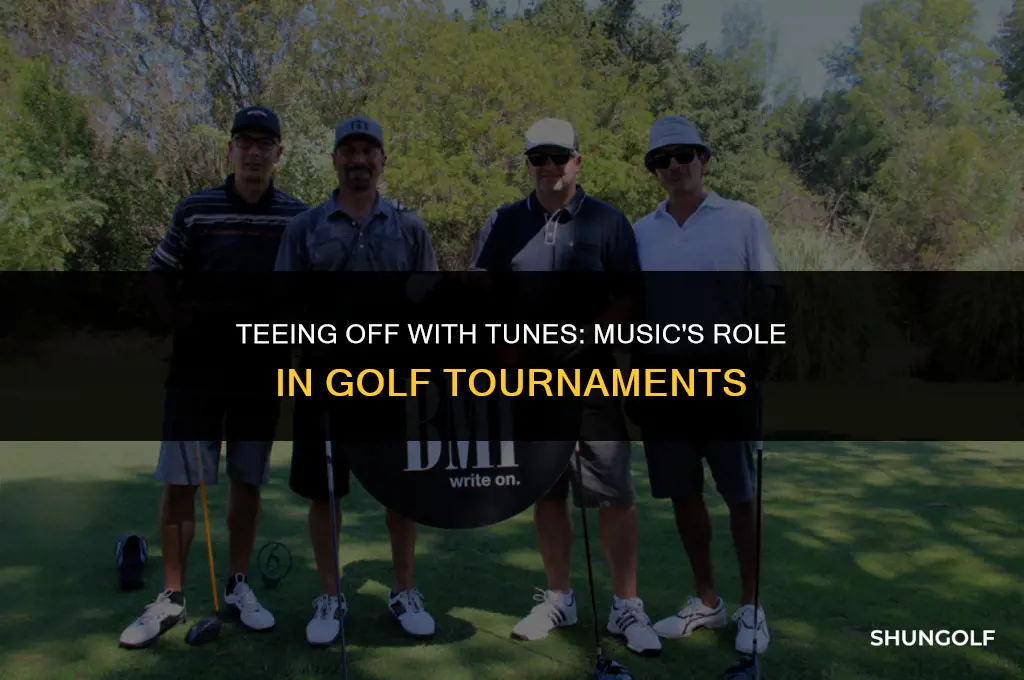can you listen to music during a golf tournament