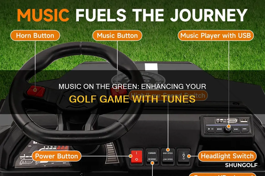 can you listen to music while playing golf