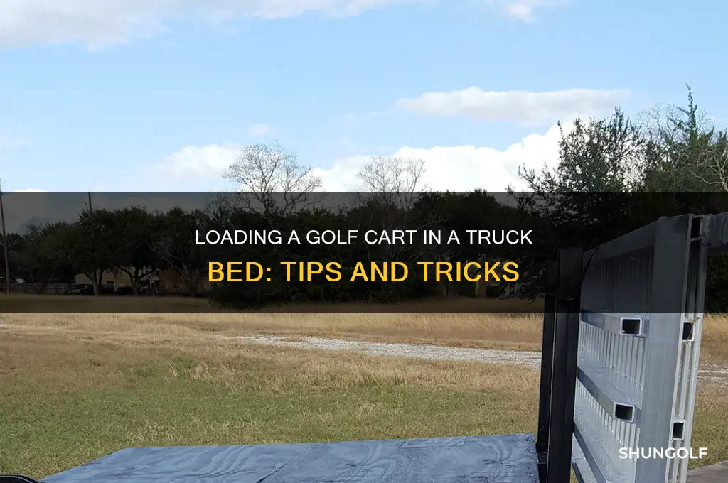 can you load a golf cart in a truck bed