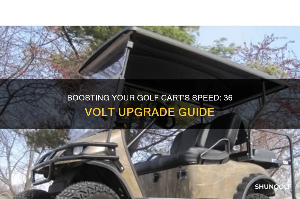 can you make a 36 volt golf cart faster