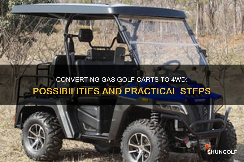 can you make a gas golf cart 4 wheel drive