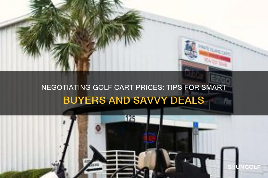 can you negotiate golf cart prices