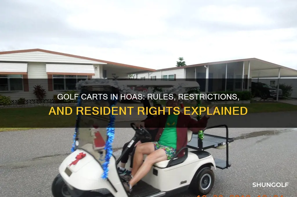 can you not have a golf cart in a hoa