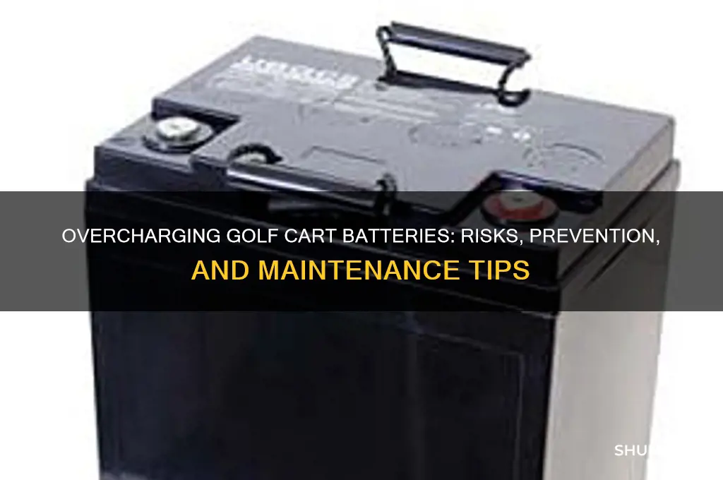 can you overcharge golf cart batteries