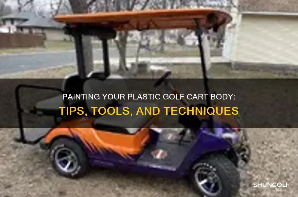 can you paint a plastic golf cart body