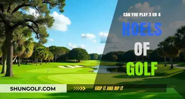 Quick Rounds: Playing 3 or 4 Holes of Golf for Busy Players