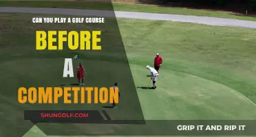 Pre-Competition Golf Course Play: Strategies and Etiquette for Success