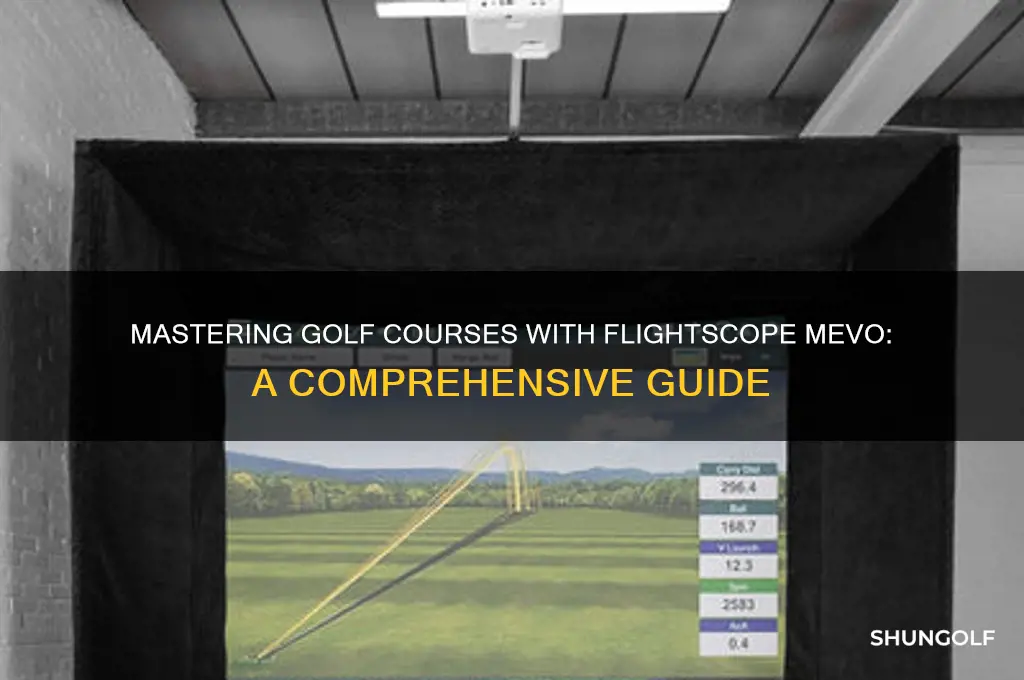 can you play a golf course with flightscope mevo